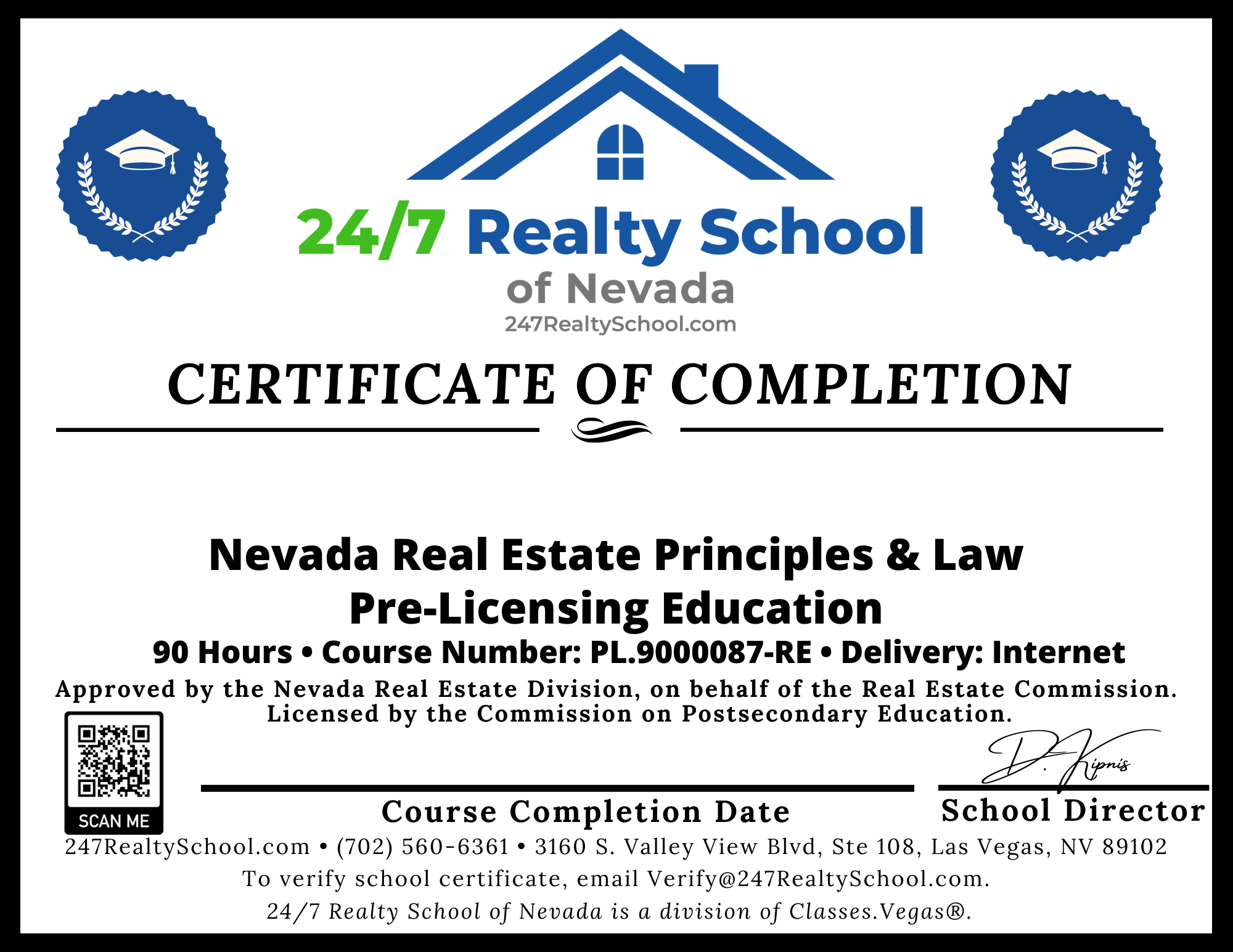 nevada real estate license online school